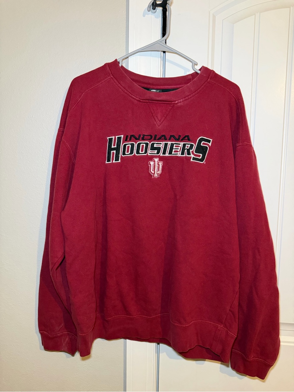 Vintage Starter Indiana Hoosiers Red Crewneck Sweatshirt